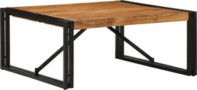 vidaXL tömör akácfa dohányzóasztal 80x80x35 cm