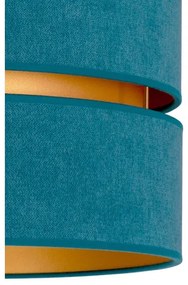 Duolla - Mennyezeti lámpa DUO 1xE27/40W/230V átm. 40 cm türkiz/arany