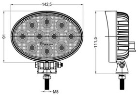 LED Autós spotlámpa OSRAM LED/40W/10-30V IP68 5700K