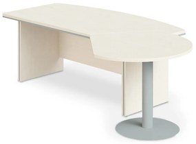 Manager LUX asztal, jobb, 255 x 155 cm, világos akác