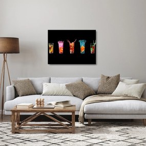 Az italok képe (üvegen) (70x50 cm)