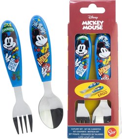 Disney Mickey True Champions fém ergo evőeszköz készlet - 2 darabos