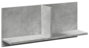 betonszürke szerelt fa faliszekrény 70 x 16,5 x 30 cm