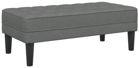 Pad Sötétszürke 113x57x39 cm Szövet