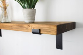 Fenyő polc vastag falra akasztható Loft 70cm x 25cm Industrial
