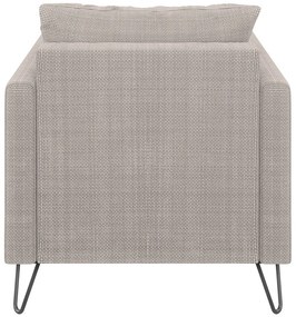 Világosbarna zsenília fotel Freya – Ropez