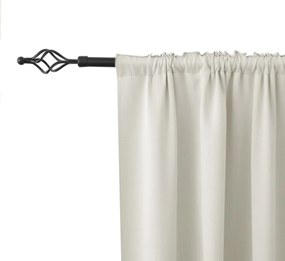 Fehér-krémszínű OXFORD függöny 140x270 cm Felfüggesztés: Hullámos sínszalag
