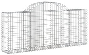 30 db íves horganyzott vas gabion kosár 200x30x80/100 cm