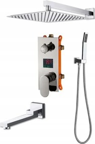 Zuhanyszett Falsík Alatti Kijelző Kifolyócső 40CM