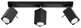 Spotlámpa MERIDA 3 3xGU10/40W/230V fekete