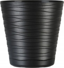 Műanyag kaspó Fekete Don-Plast 17 x 17 cm