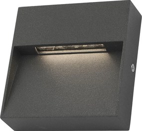 DAR LIGHTING YUK2139 YUKON Modern Kültéri Fali Lámpa Szürke LED IP65