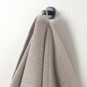 Goldea pamut frottír törölköző / fürdőlepedő micro pure - szürkésbarna 30 x 50 cm