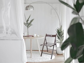 SI SOLE összecsukható tömör fa kerti szék - sötét dió