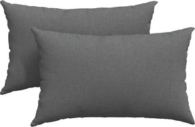 vidaXL Kanapé párnák 2 pcs Sötétszürke 50 x 30 cm szövet
