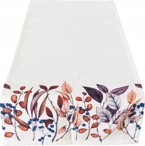 Asztalterítő Növényi Motívum Színes Brinja 40 X 142 CM