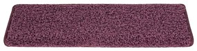 30 db lépcsőszőnyeg, 65 x 21 x 4 cm, sötétlila, téglalap alakú széllel