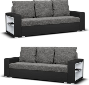 MILAN II Háromszemélyes kinyitható kanapé Barna/bronz