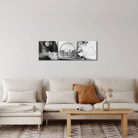 Kép - Cirkusz 2 (órával) (90x30 cm)
