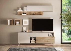 Monaco TV szekrény Cadiz tölgy/kasmír