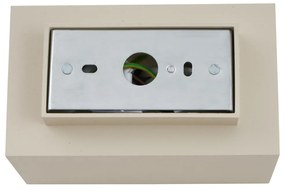 Modern bézs fali lámpa GU10 50 mm-es négyzet alakú 2 fényforrással - Sandy