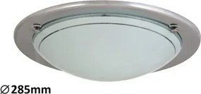 Beltéri mennyezeti lámpa  e27 60w ip20 króm opál üveg ufo