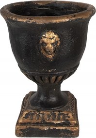 Bart-jan fekete virágtartó fedél arany kopásokkal 33x42 cm