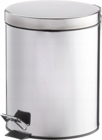 Szemeteskosár Fedéllel Ezüst Rozsdamentes Acél 5 L 27 X 20,5 X 26 CM