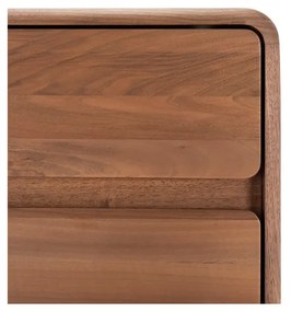 Barna diófa komód 90x90x45 cm Fawn – Gazzda