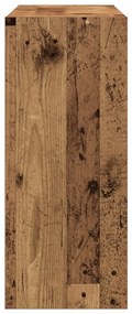 Könyvespolc / Szobaelválasztó Régi Fa, 100x30x72 cm, Mérnöki Fából Készült
