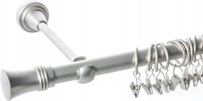 Dekoria Alex egykaros függönykarnis matt króm 200