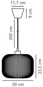 Nordlux - Csillár zsinóron MILFORD 1xE27/40W/230V átm. 30 cm