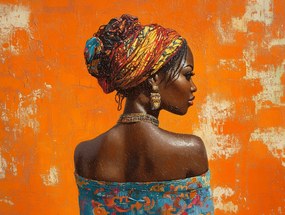 Vászonkép Canvas Portré Nő Figura Lány Afrikai 100x75