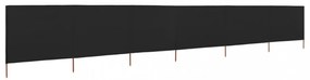 tópszínű 6-paneles szövet szélfogó 800 x 80 cm