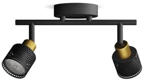 Philips - Spotlámpa NIALL 2xGU10/5W/230V fekete/réz