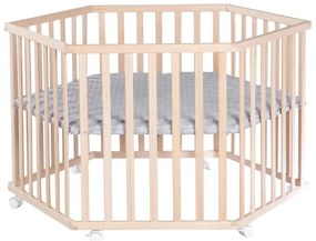 Natúr színű bükkfa járóka 119x104 cm – Roba