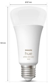 LED Dimmelhető izzó Philips Hue WACA A67 E27/13,5W/230V 2000-6500K