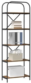 Könyvespolc Füstölt tölgy 60 x 30 x 183 cm Faanyag