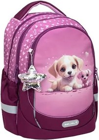 Iskolatáska, cipzáras, BELMIL Leisure Plus Puppy Love, kutyusok (BL3388724L)