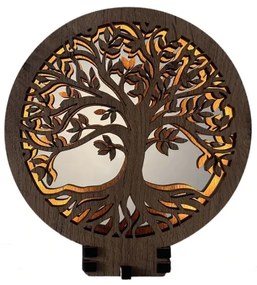 Li-Go 23648/DUB2 - Dimmelhető LED asztali dekoráció LED/12W/230V 30x31 cm tölgy