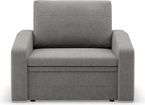Vertico fekvőfotel, 80 cm széles, fonott, szürke