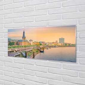 Üvegképek Németország Sunrise River 100x50 cm