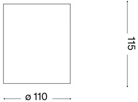 Ideal Lux - Fürdőszobai spotlámpa GUN 1xGU10/28W/230V IP55 barna