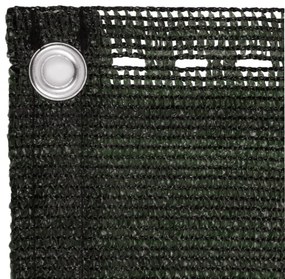 sötétzöld HDPE erkélytakaró 75 x 600 cm