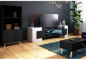 Tv szekrény/asztal Gavin  (fehér + fekete). 1098612