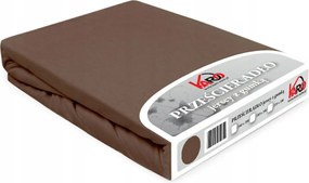 Gumis jersey lepedő 220x200 csokoládé Constance Karo