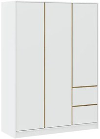 BASIT Gardrób Szekrény Fehér Színben 147 cm