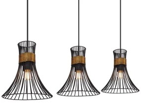 Globo 54814-3H - Csillár zsinóron PURRA 3xE27/60W/230V