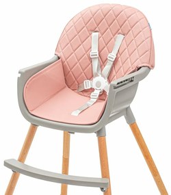Baby Mix Freja wooden etetőszék, rózsaszín