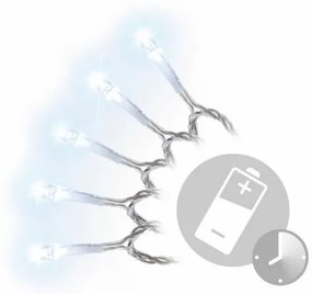 NEXOS Karácsonyi fényfüzér 10 m 100 LED hideg fehér